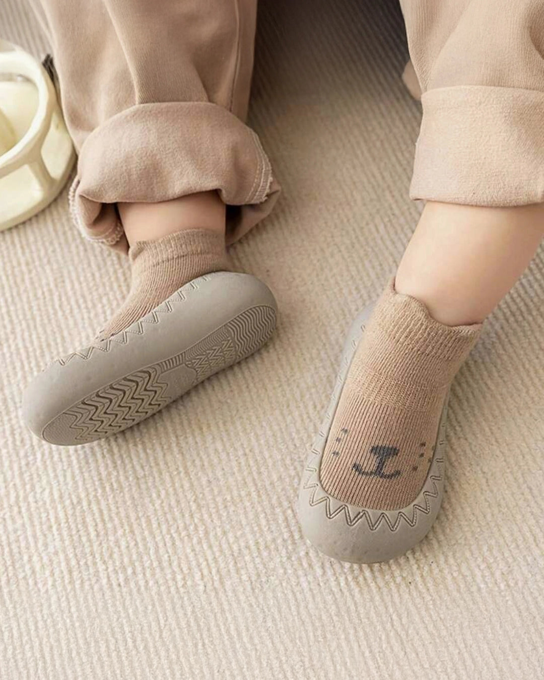 Soft Sole Indoor Shoes with Animal Prints