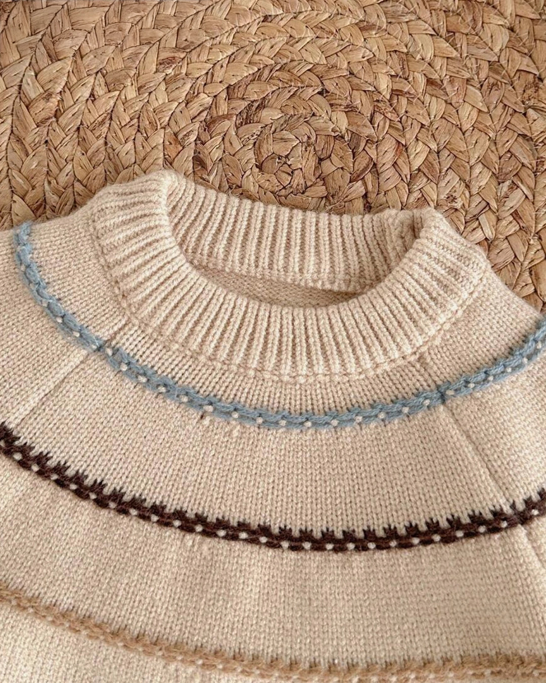 Baby Boy Striped Knit Sweater – Colorful Crew Neck Pullover