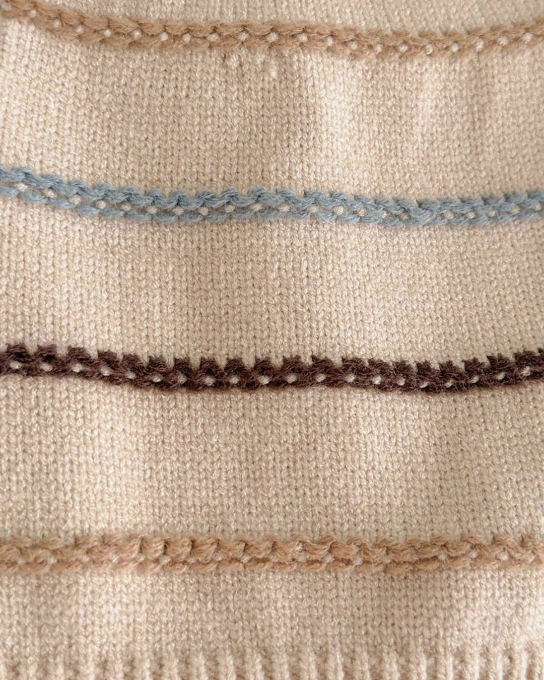 Baby Boy Striped Knit Sweater – Colorful Crew Neck Pullover