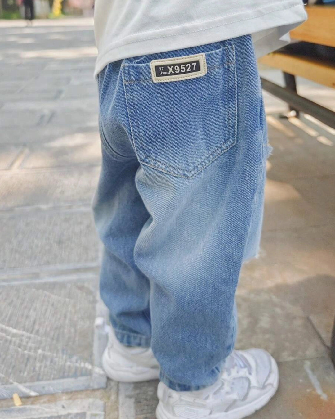 Boys' Ripped Casual Jeans – All-Season Style