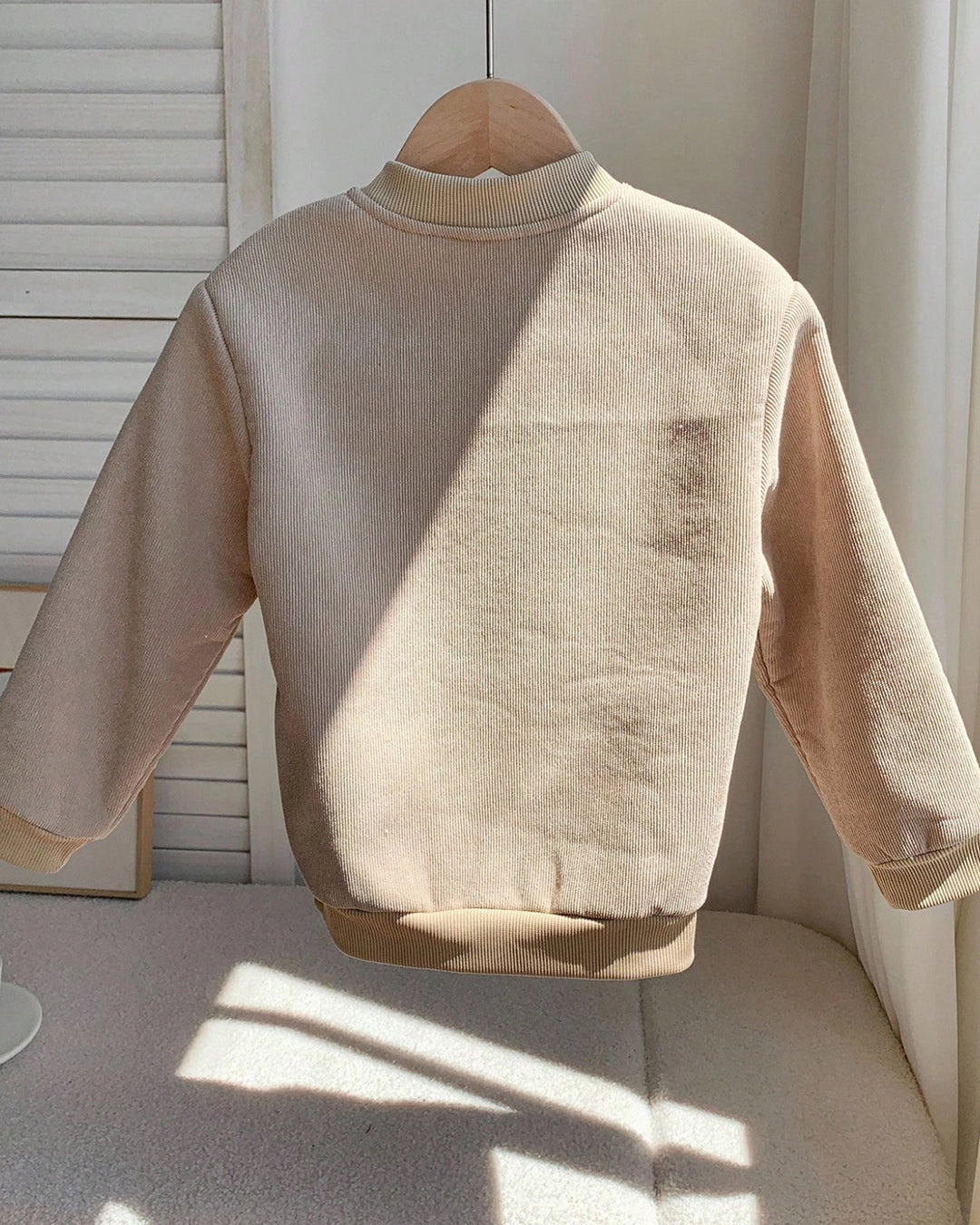 Boys Corduroy Padded Baseball Jacket