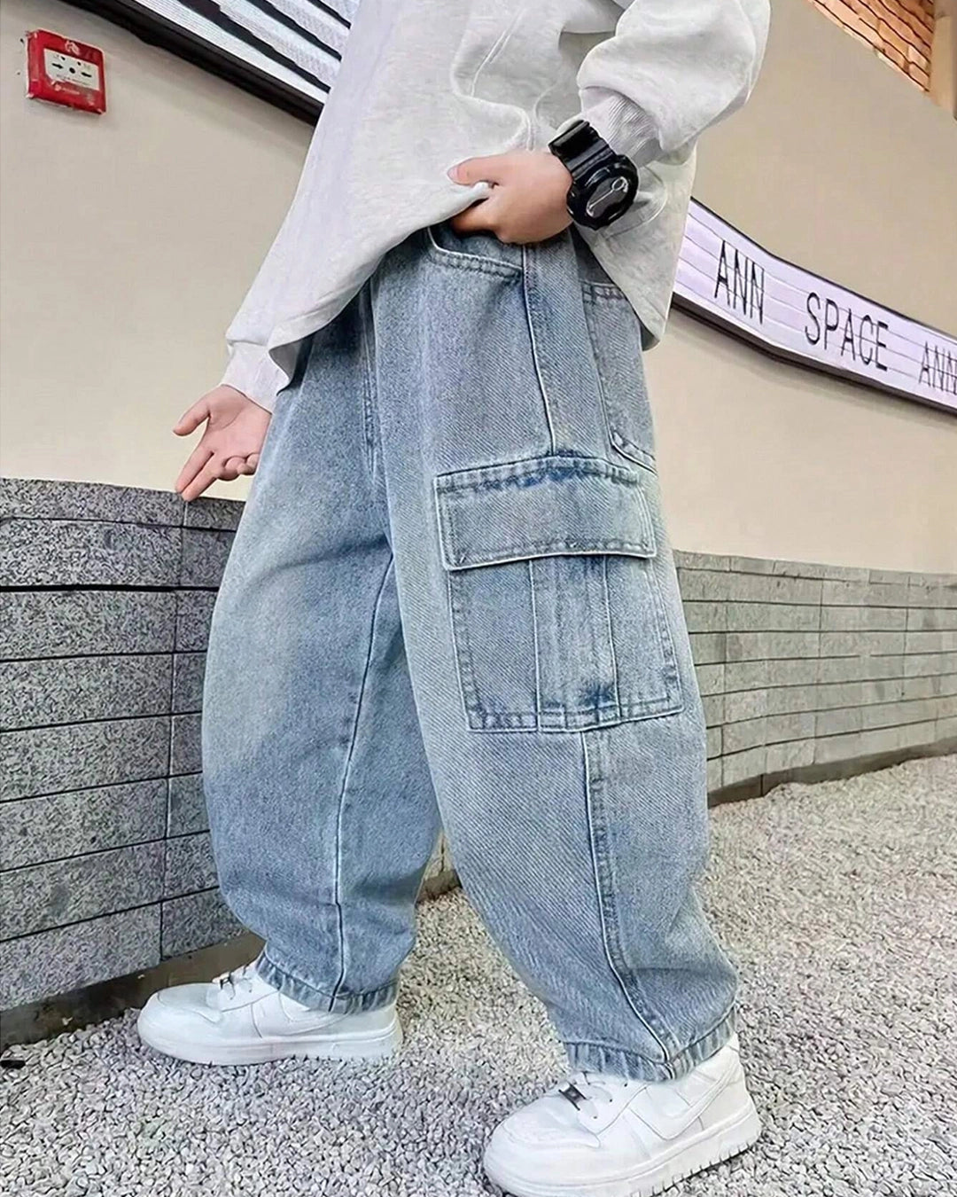 Tween Boys' Straight Leg Denim Jeans – Streetwear