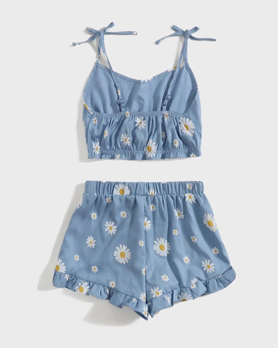 Daisy Top & Ruffle Shorts Set for Girls