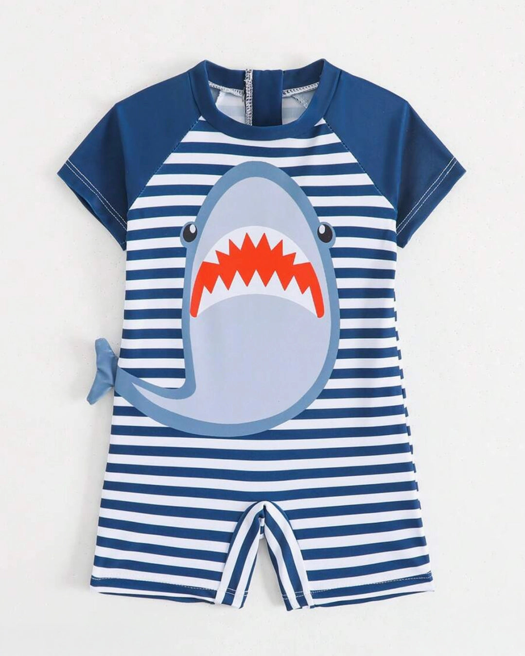 Baby Sailor Print Short Sleeve Romper