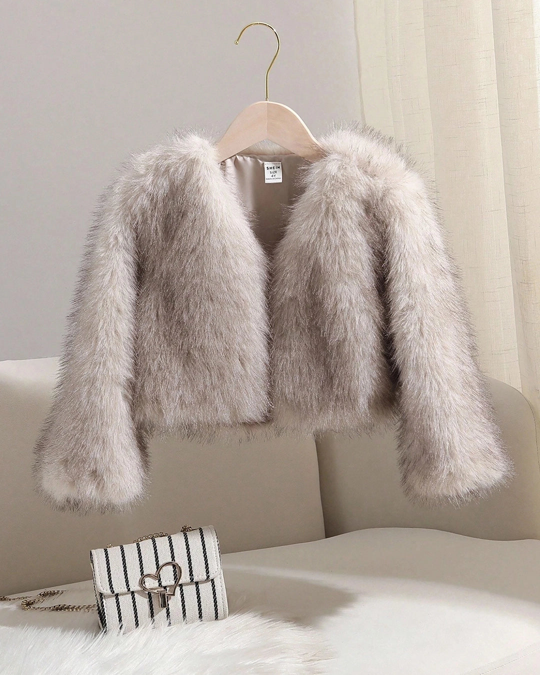 Girls Faux Fur Jacket – Winter Chic Style
