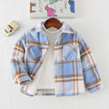 Baby Boy Colorful Plaid Woolen Coat