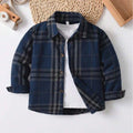 Boys Blue Plaid Casual Shirt