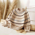 Baby Boy Striped Knit Sweater – Colorful Crew Neck Pullover