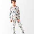 Quick Snail - Boys Autumn Cotton Interlock Pajama Set