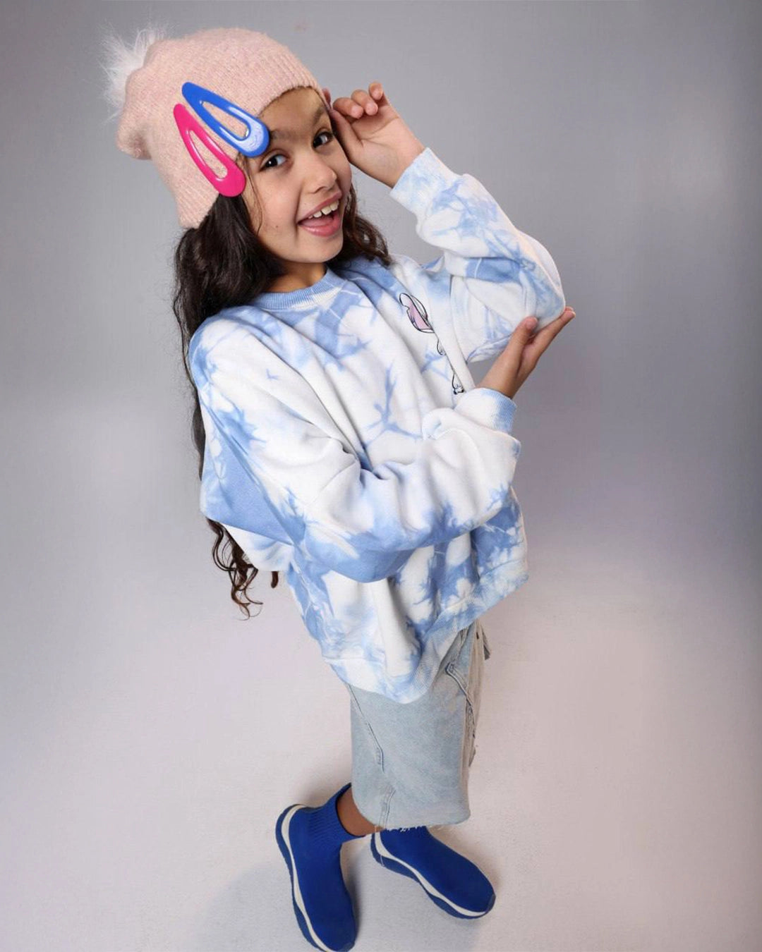 Blue Tie-Dye Hoodie – Artistic Streetwear