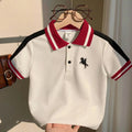 Trendy Colorblock Polo Shirt for Boys