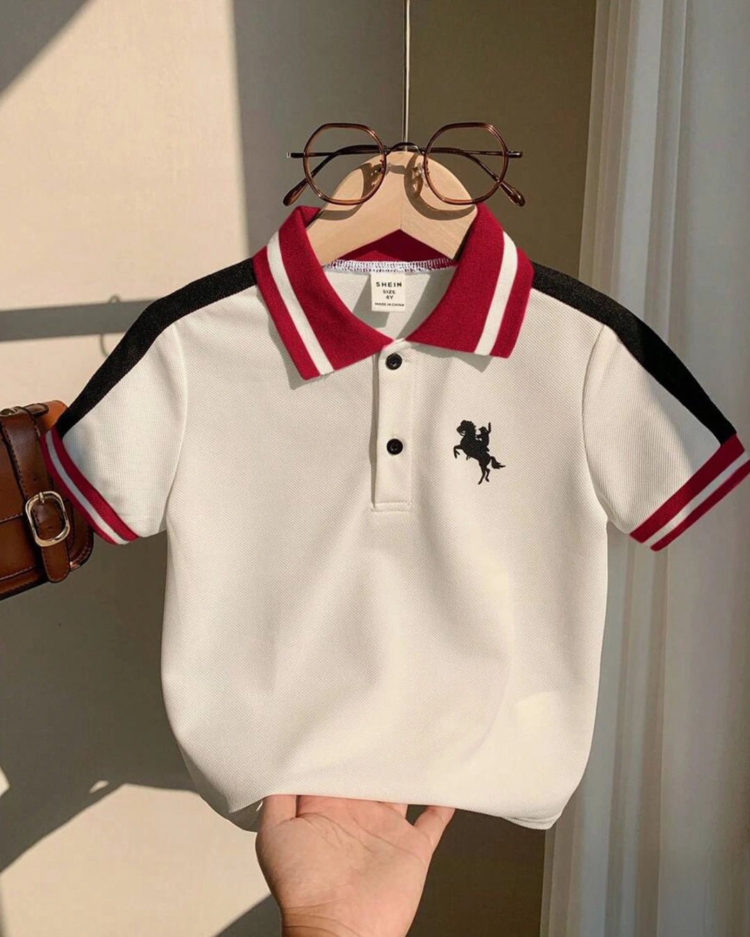 Trendy Colorblock Polo Shirt for Boys