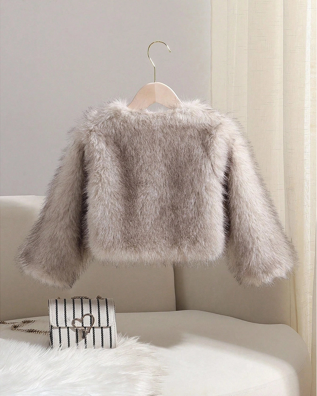 Girls Faux Fur Jacket – Winter Chic Style
