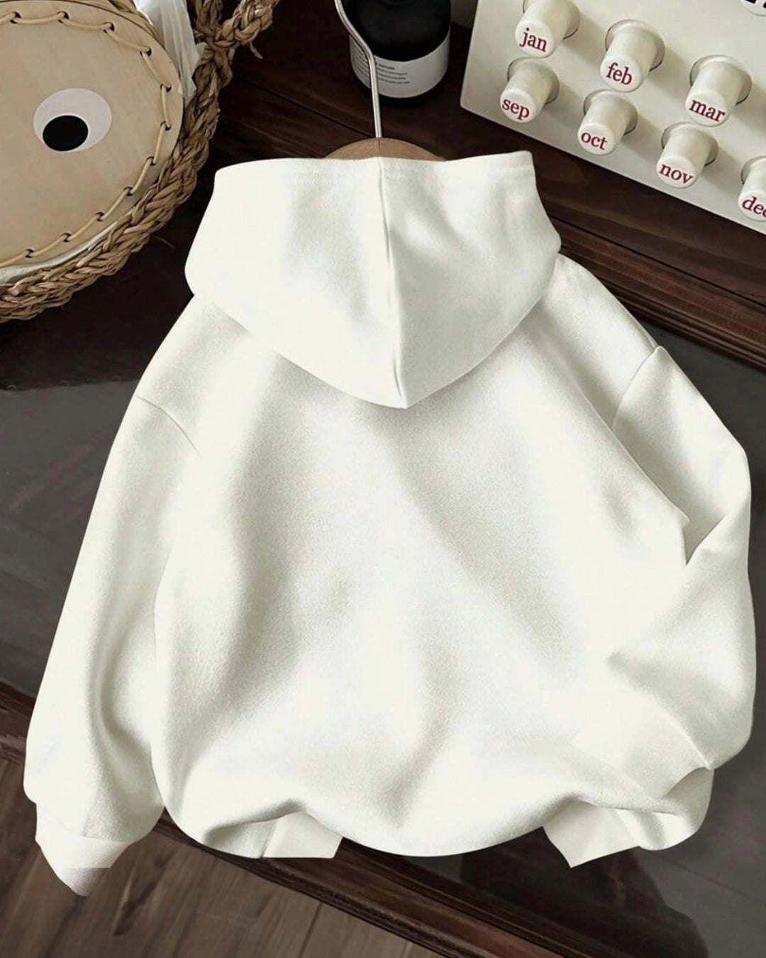 Baby Boy Knit Hoodie with Bear Print