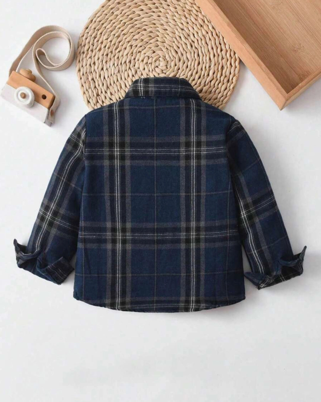 Boys Blue Plaid Casual Shirt