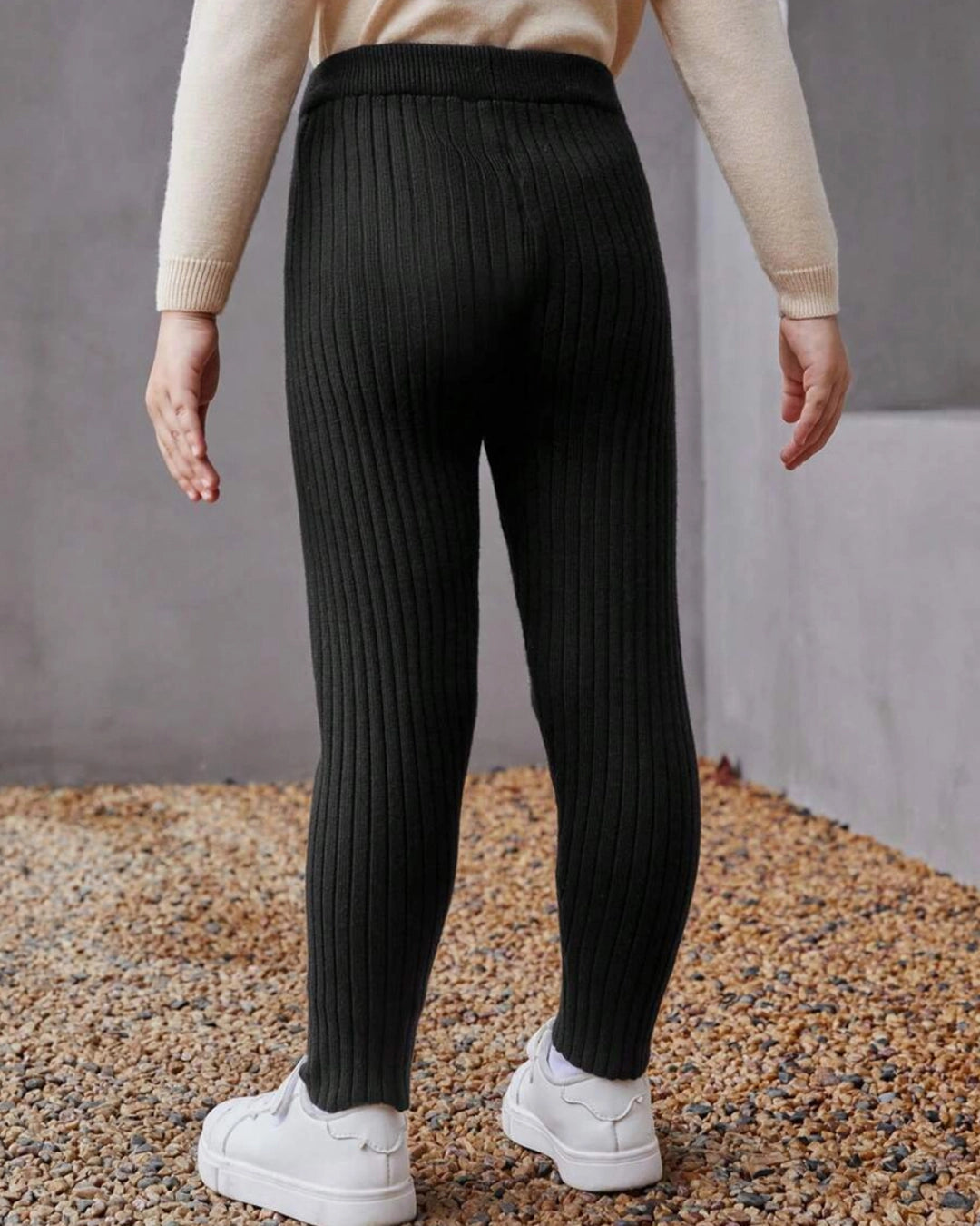 Girls’ Solid Knit Wool Pants