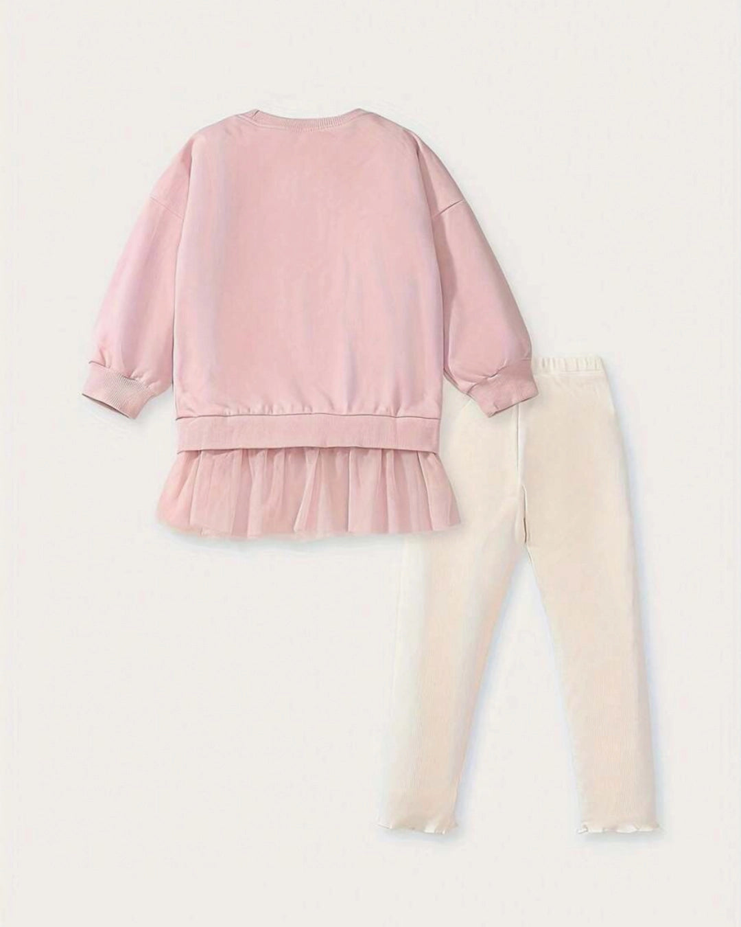 Young Girl Autumn Tulle & Cartoon Top Set