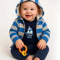 3-Piece Winter Baby Boy Outfit – Penguin Hoodie Set