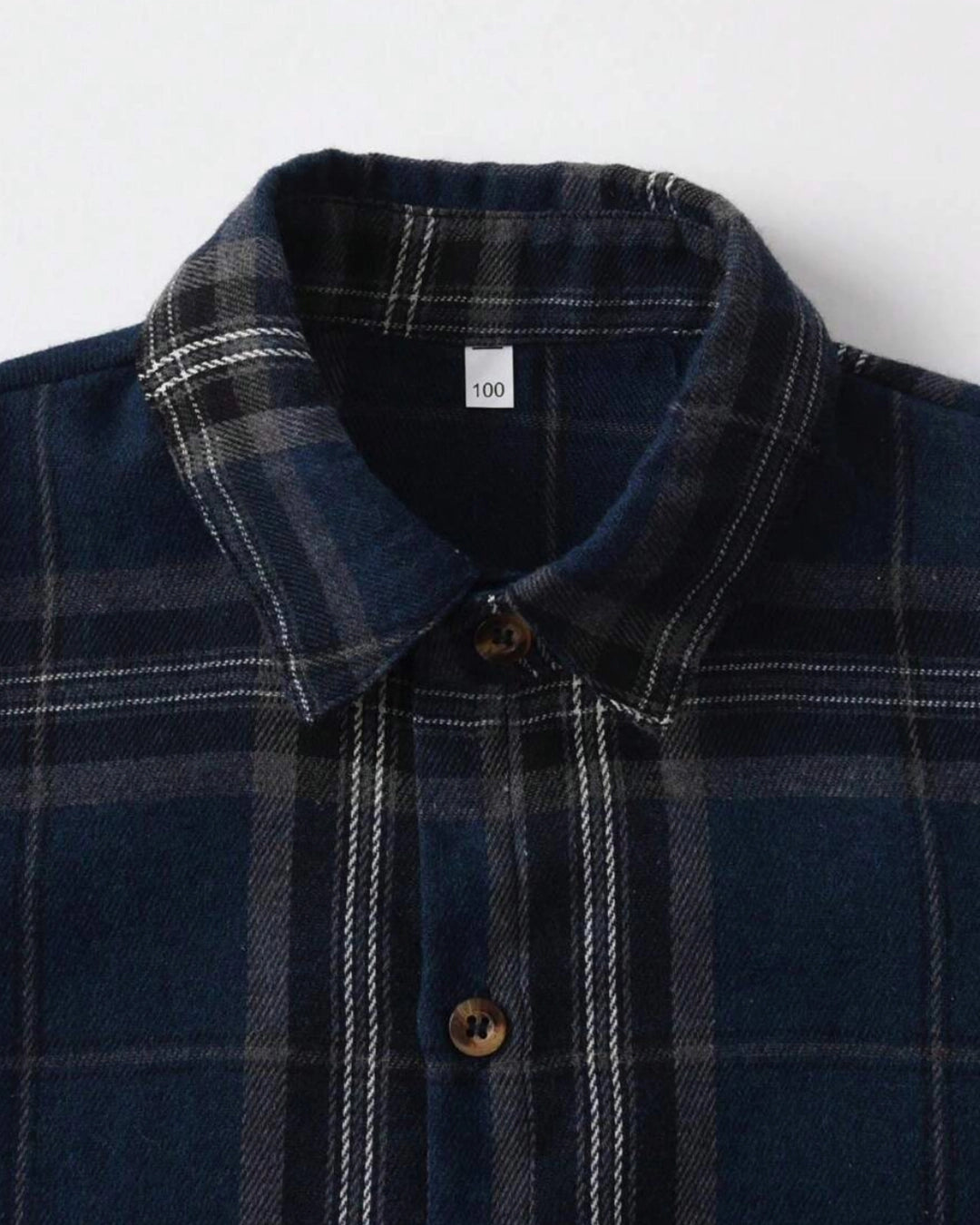 Boys Blue Plaid Casual Shirt