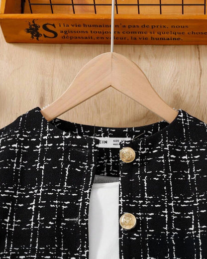 Tween Girls Jacket & Bodycon Skirt 2pcs Set