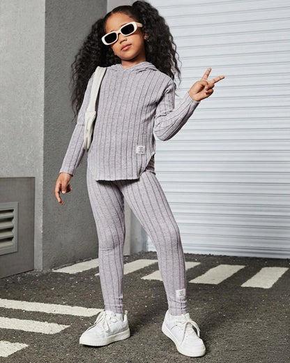 Tween Girls’ Slogan Hoodie & Leggings Set