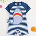 Baby Sailor Print Short Sleeve Romper