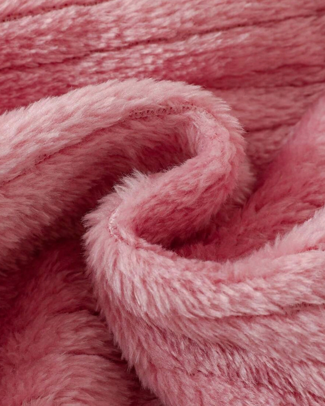 Baby Girl Fluffy Pink Dress & Turtleneck Set