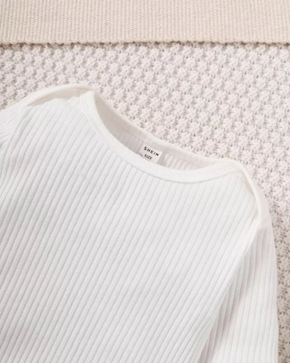 Baby Girl Solid Bodysuit, Leopard Overall Dress & Headband 3pcs Set