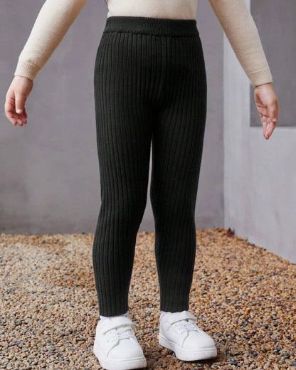 Girls’ Solid Knit Wool Pants