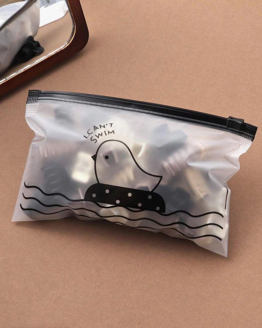 30pcs/Set Coffee Color Small Square Wavy Hair Clips
