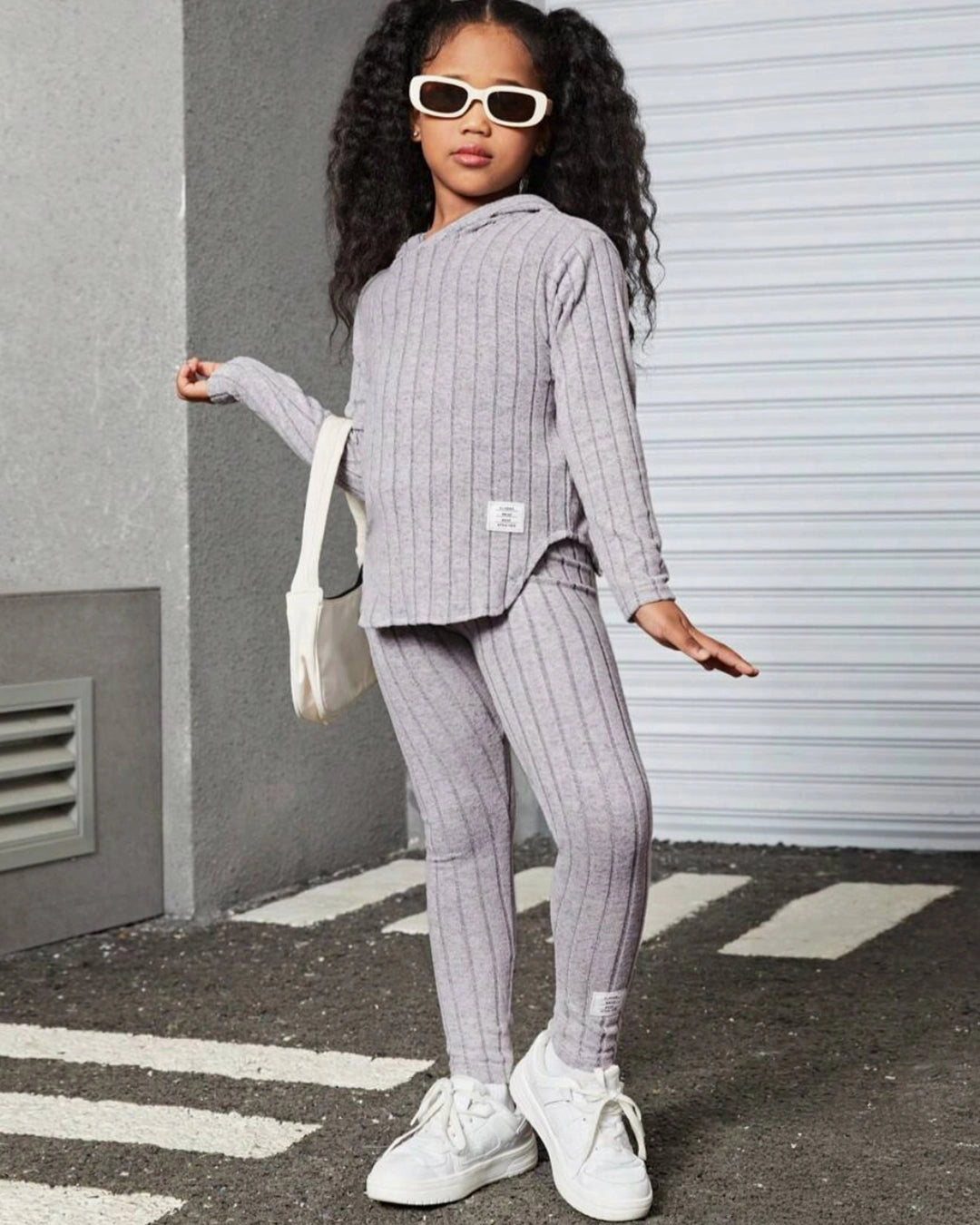 Tween Girls’ Slogan Hoodie & Leggings Set