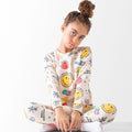 Happy Smile -  Girls Autumn Cotton Interlock Pajama Set
