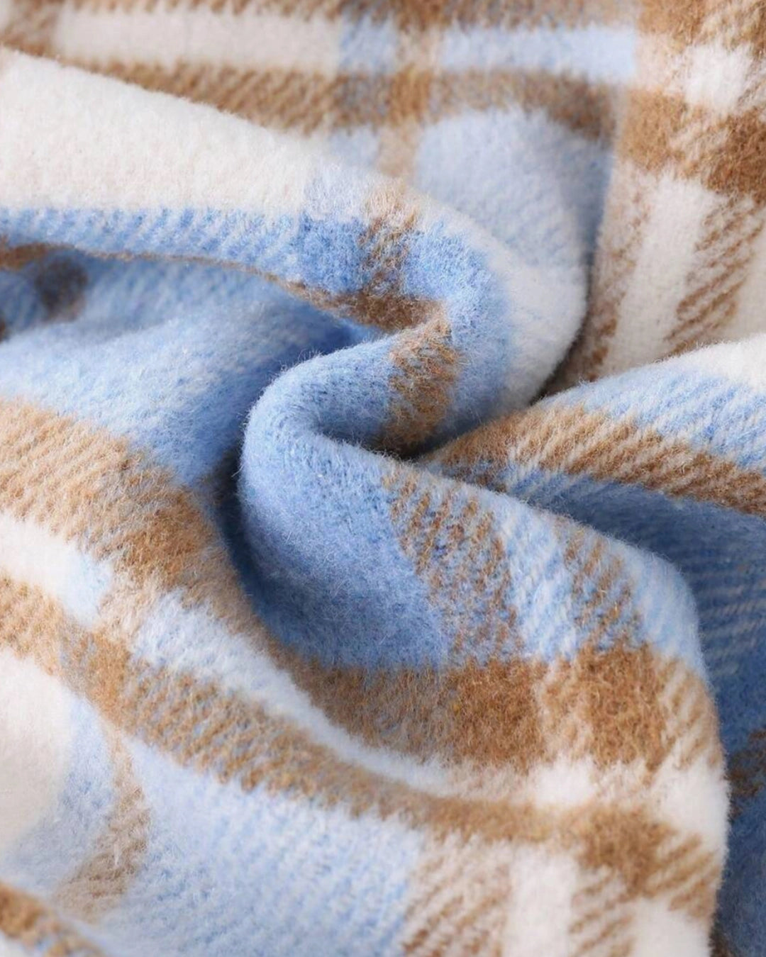 Baby Boy Colorful Plaid Woolen Coat