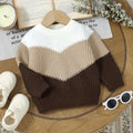 Baby Boy Patchwork Sweater – Casual Pullover