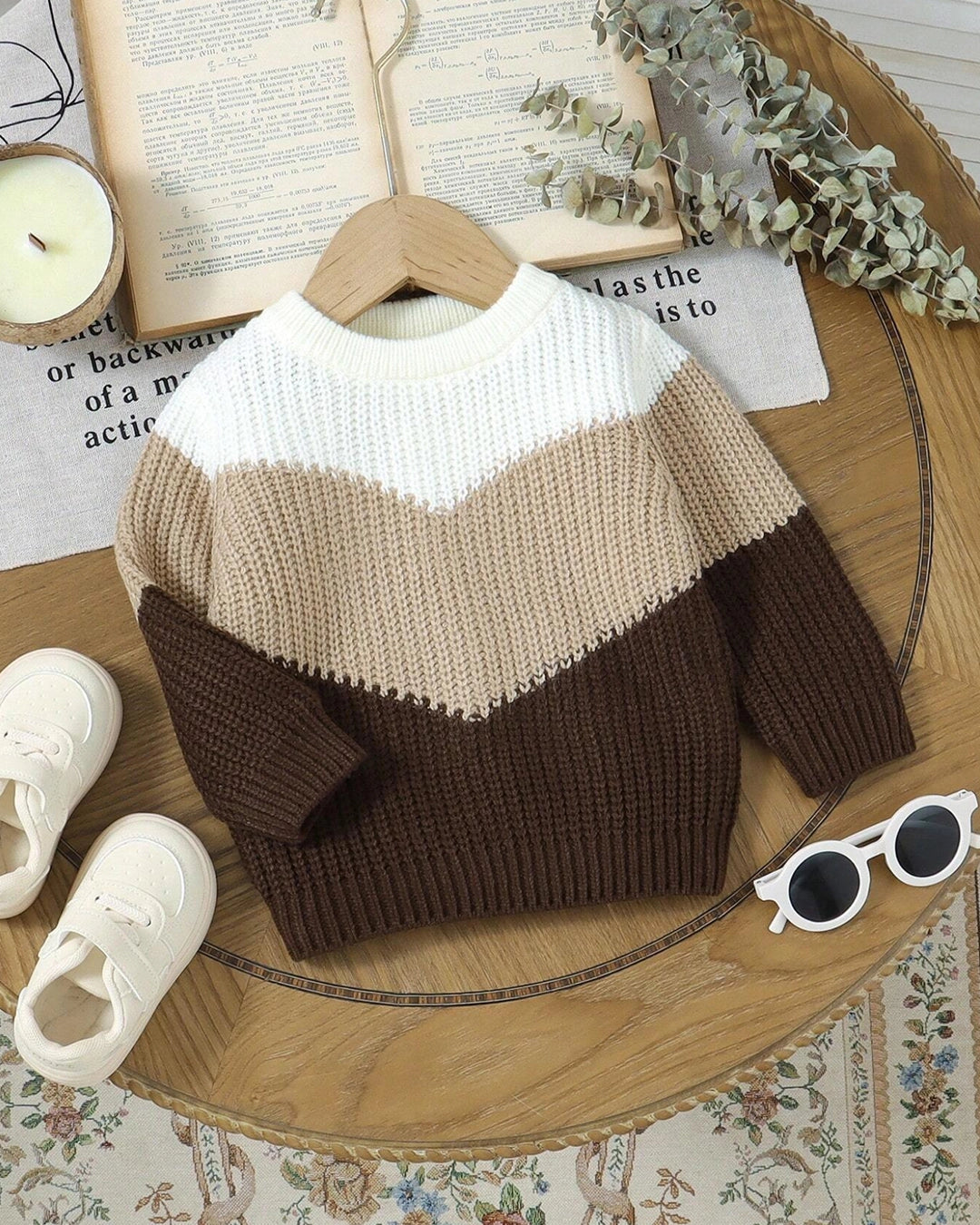 Baby Boy Patchwork Sweater – Casual Pullover