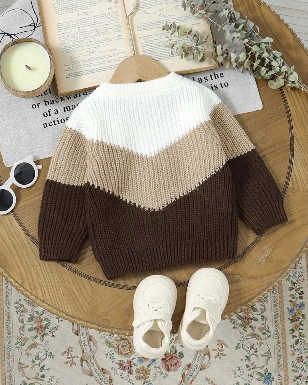Baby Boy Patchwork Sweater – Casual Pullover