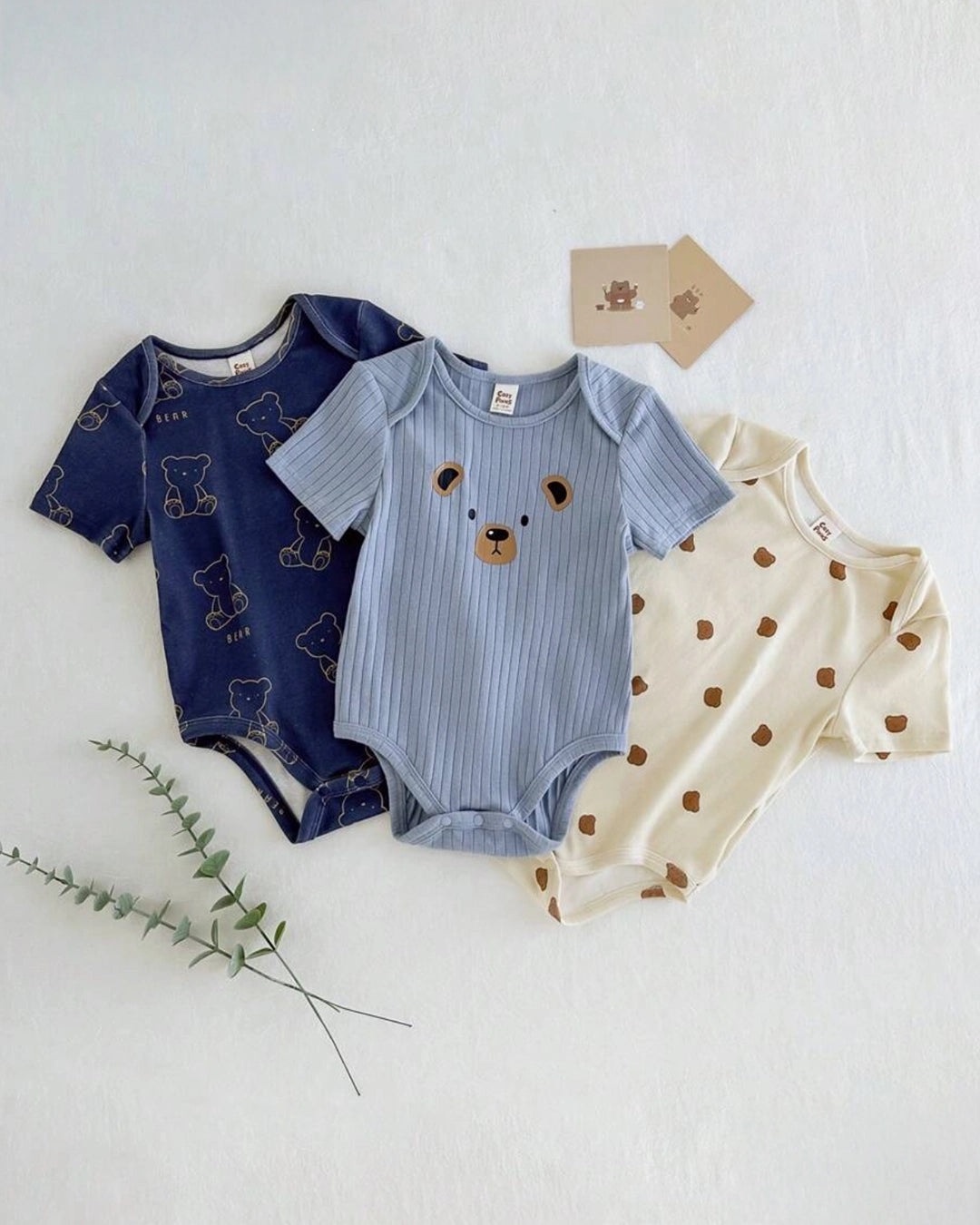 3-Pack Newborn Panda Bodysuits