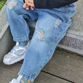 Boys' Ripped Casual Jeans – All-Season Style