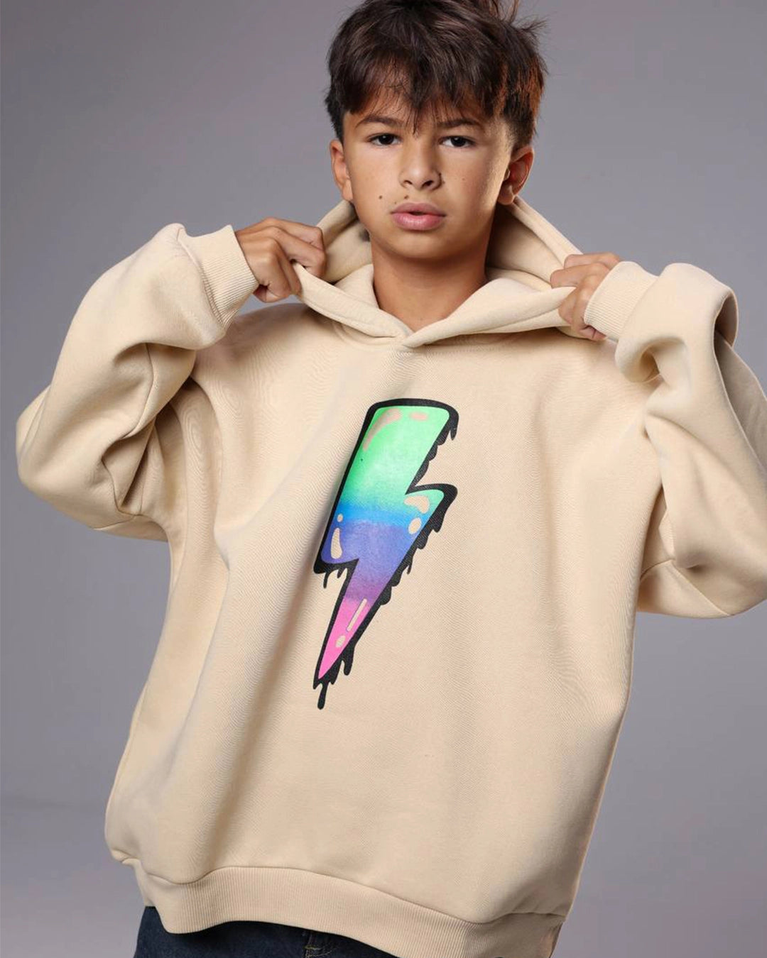 Graffiti Lightning Hoodie – Urban Vibes