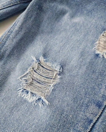 Boys' Ripped Casual Jeans – All-Season Style