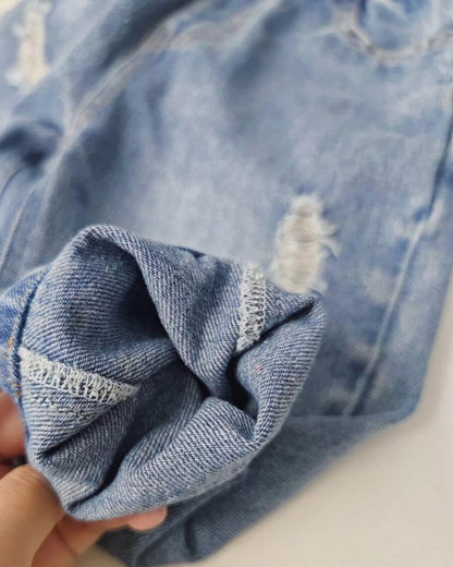 Boys' Ripped Casual Jeans – All-Season Style