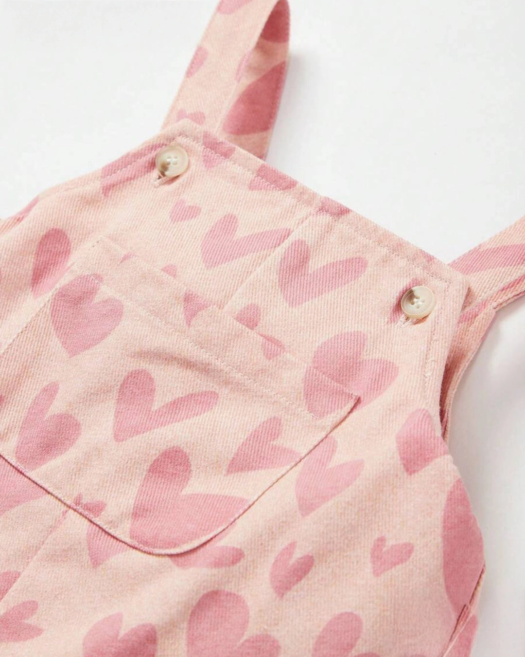 Heart Print Strap Jumpsuit for Girls