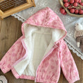 Baby Girl Fleece Jacket – Heart Design & Hooded