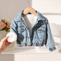 Baby Girl Teddy Lined Denim Jacket