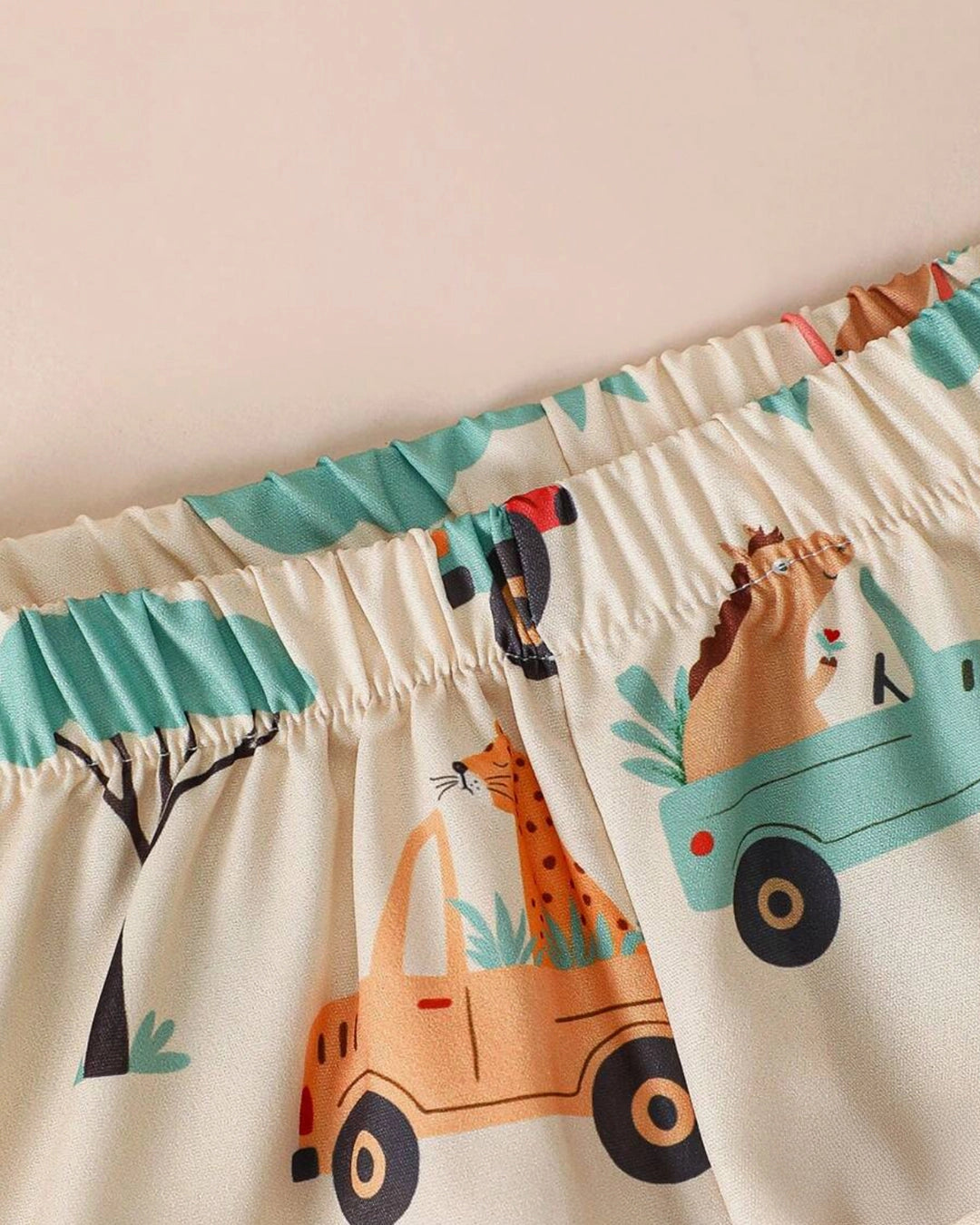 Cartoon Animal & Car Baby Set