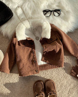 Baby Boys Padded Corduroy Jacket – Thermal Lined