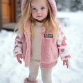 Baby Girls' Pink Hooded Jacket – Cozy & Cute