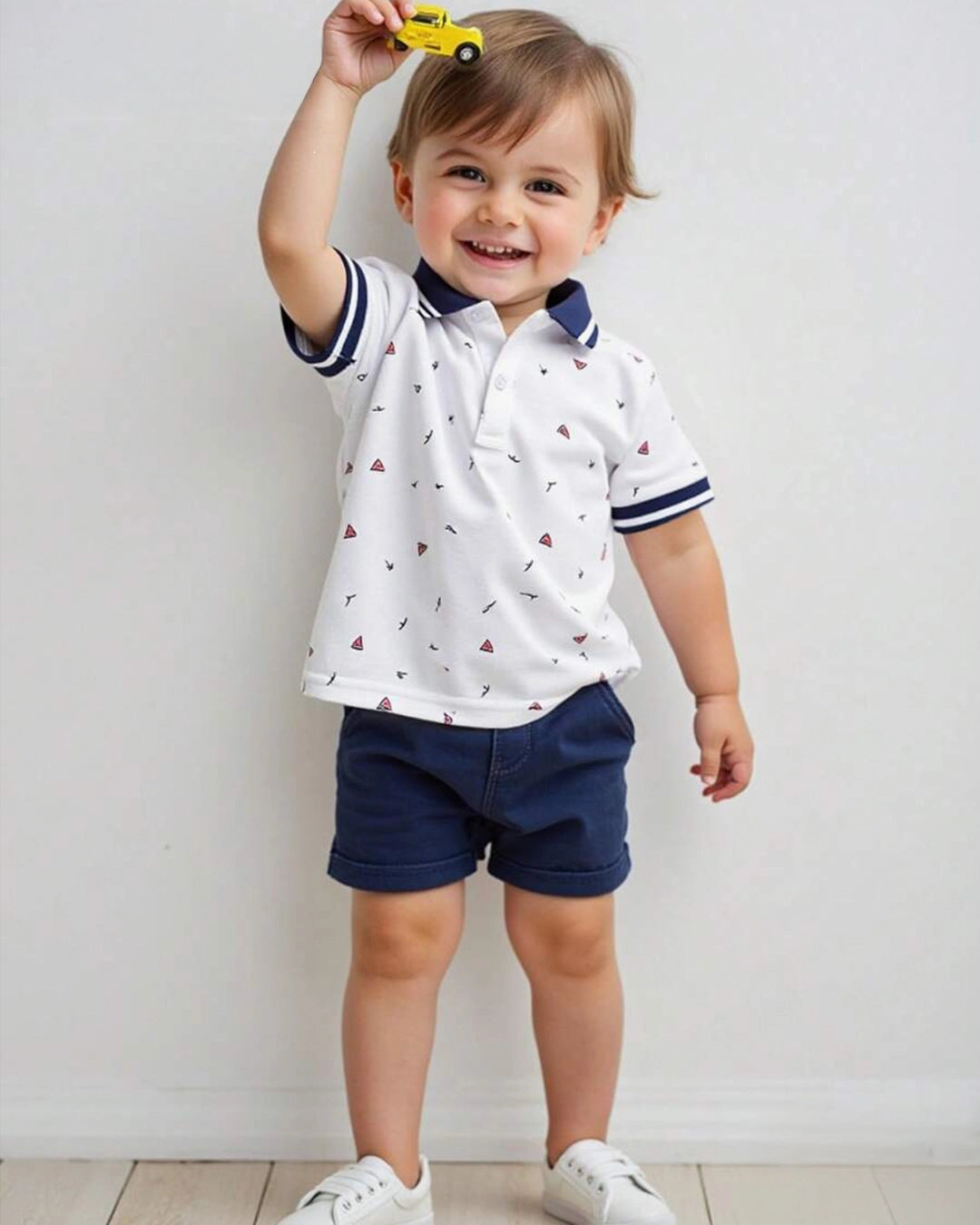 Striped Polo Shirt for Toddlers