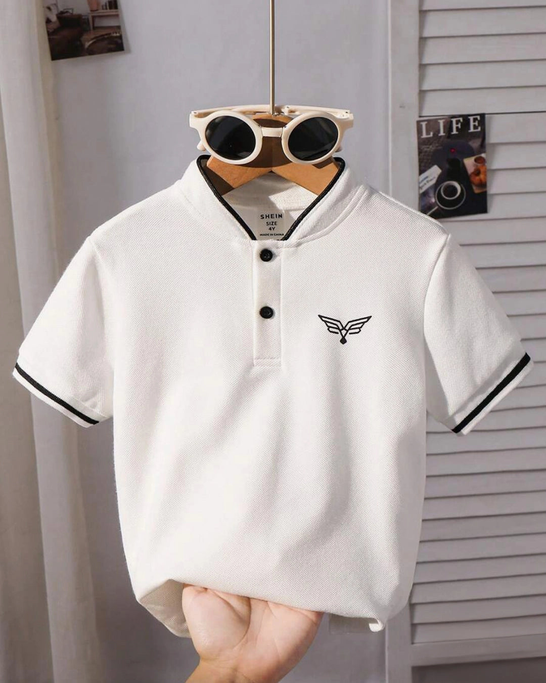 Boys Graphic Polo Shirt - Slim Fit
