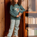 Girls Fleece Winter Pajama – Printed Sweatshirt
